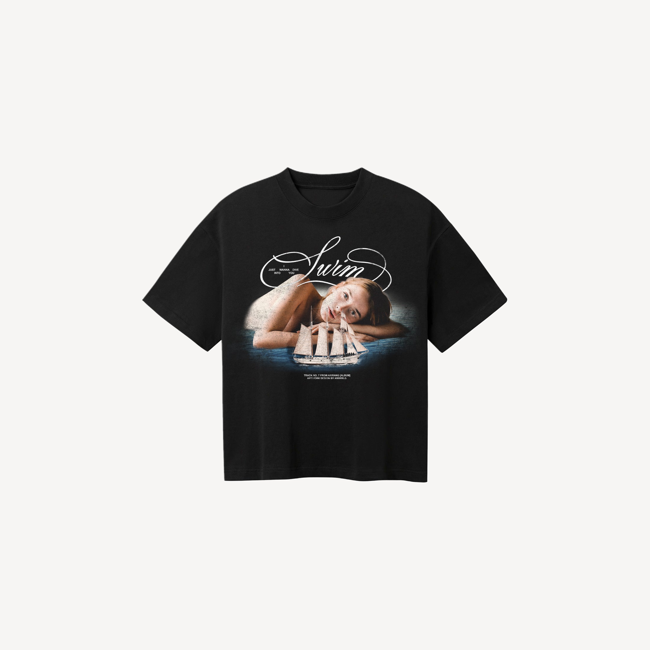 SWIM PREMIUM BOXY T-SHIRT | BLACK
